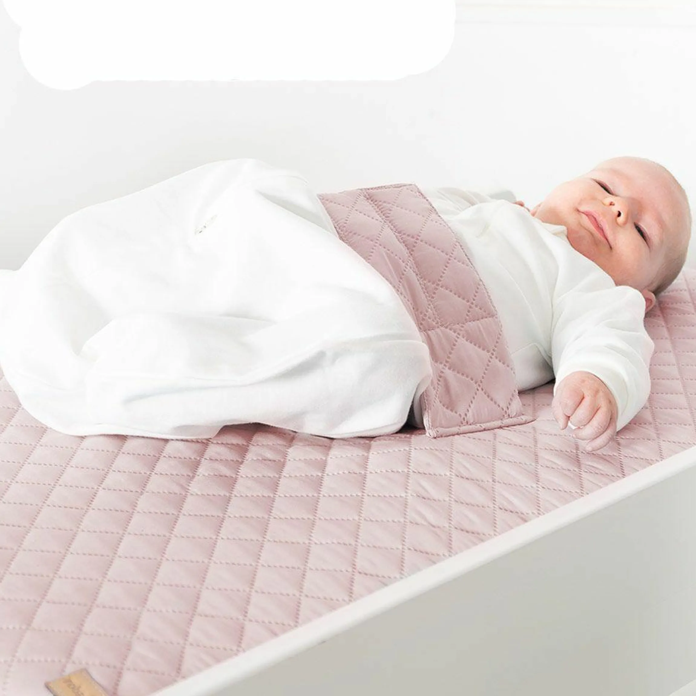 Wickelauflage mit Haltegurt 75 x 85 cm - Roba Style Lily - Rosa Mauve