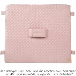 Wickelauflage mit Haltegurt 75 x 85 cm - Roba Style Lily - Rosa Mauve