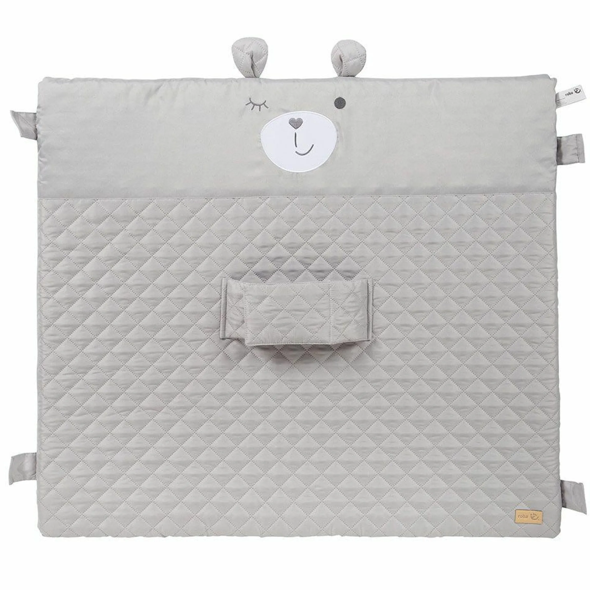 Wickelauflage mit Haltegurt 75 x 85 cm - Roba Style Sammy - Silbergrau
