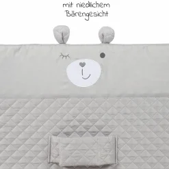 Wickelauflage mit Haltegurt 75 x 85 cm - Roba Style Sammy - Silbergrau