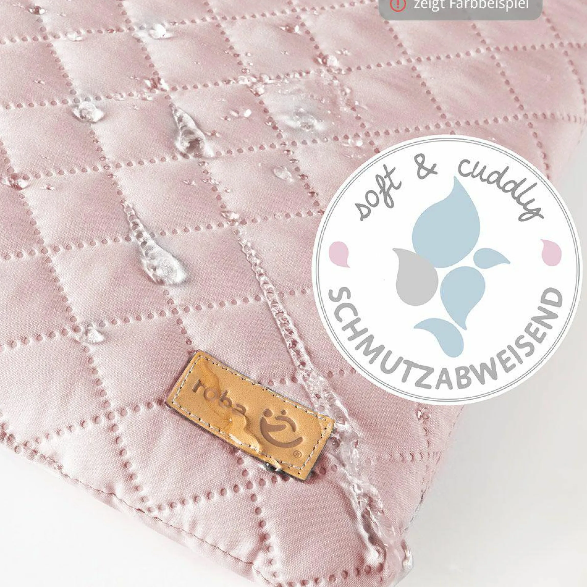 Wickelauflage mit Haltegurt 75 x 85 cm - Roba Style Sammy - Silbergrau