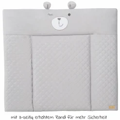Wickelauflage Soft 75 x 85 cm - Roba Style Sammy - Silbergrau