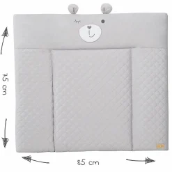 Wickelauflage Soft 75 x 85 cm - Roba Style Sammy - Silbergrau