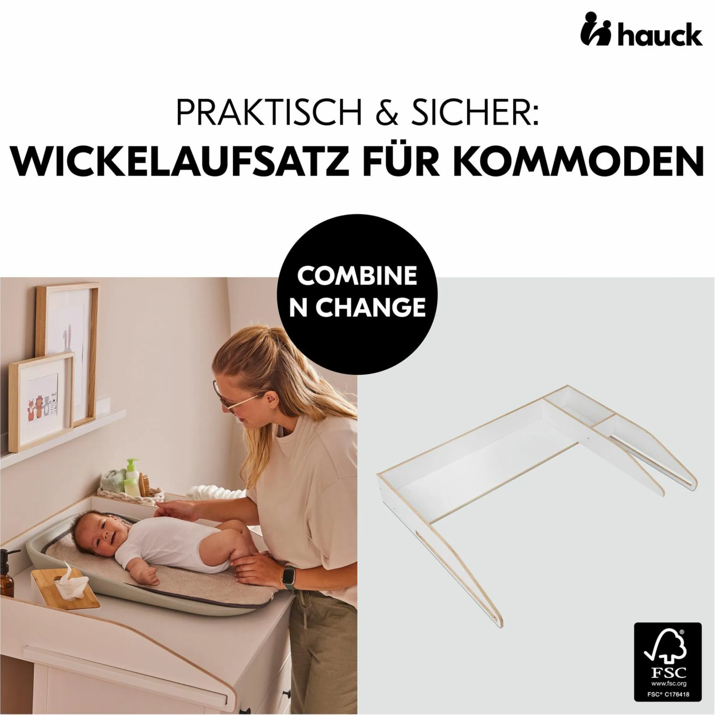 Wickelaufsatz Combine N Change für Kommoden