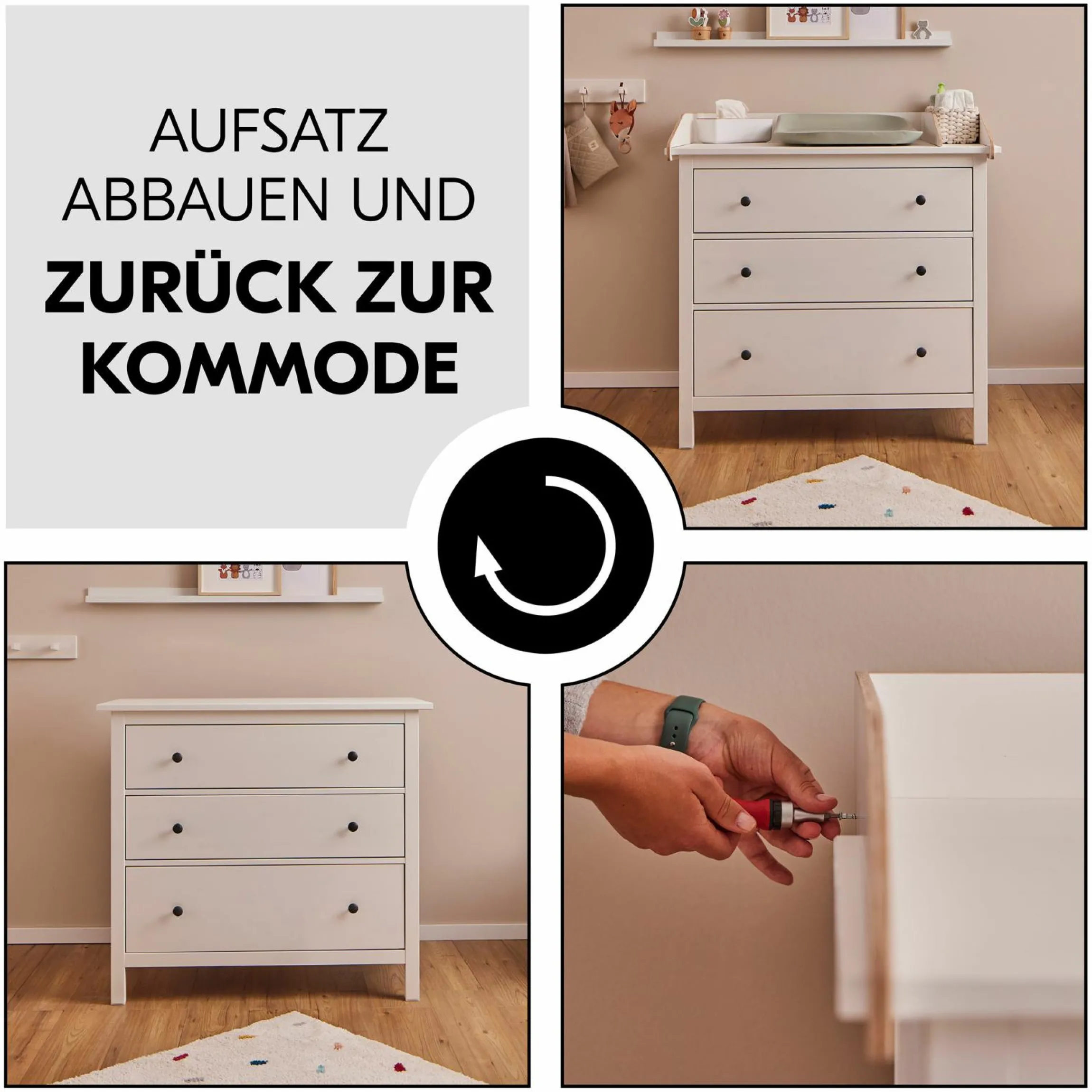 Wickelaufsatz Combine N Change für Kommoden