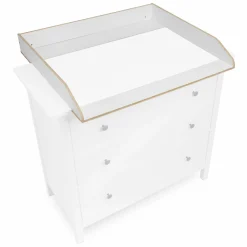 Wickelaufsatz für IKEA Hemnes Kommoden - Weiß