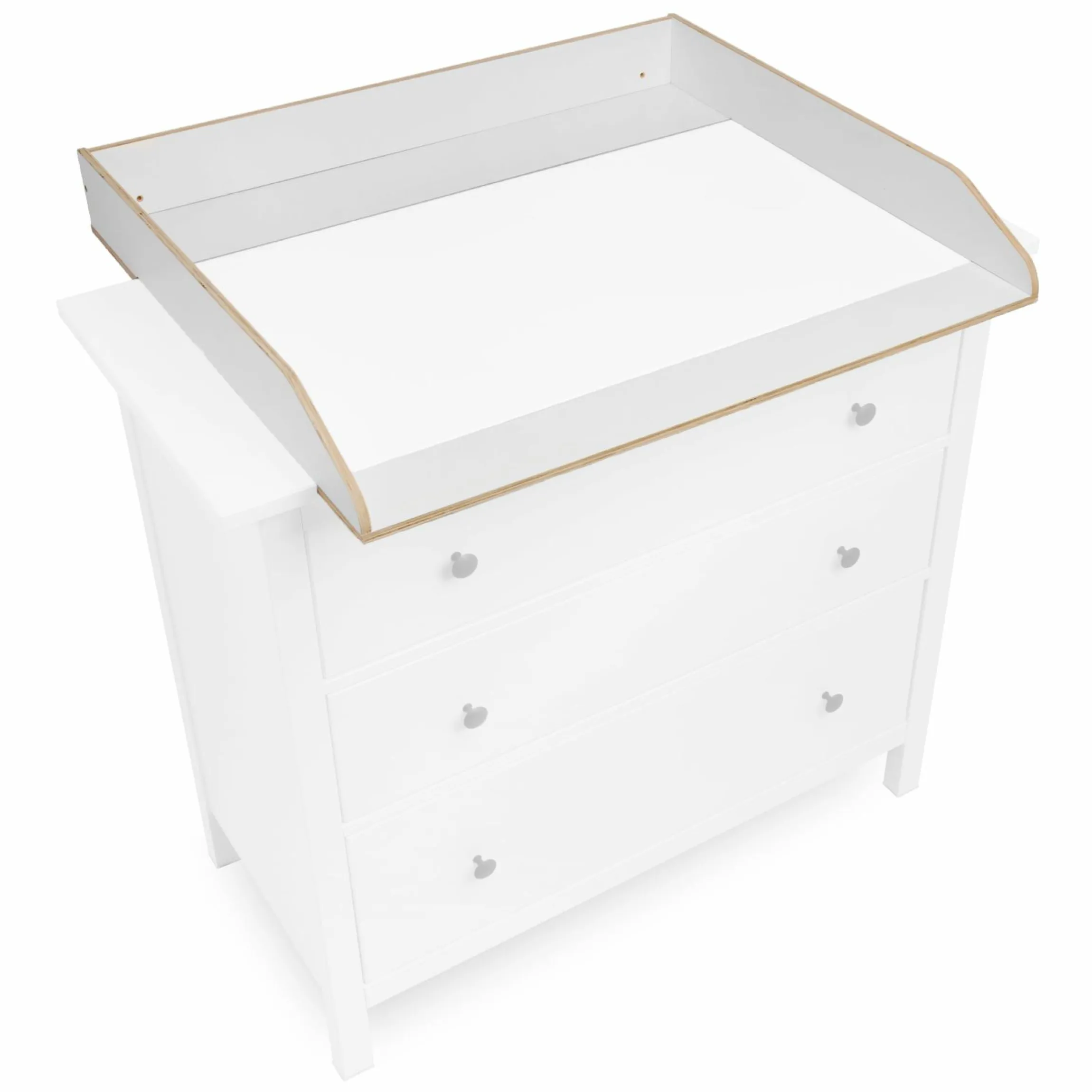 Wickelaufsatz für IKEA Hemnes Kommoden - Weiß
