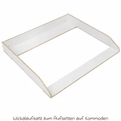 Wickelaufsatz für IKEA Hemnes Kommoden - Weiß