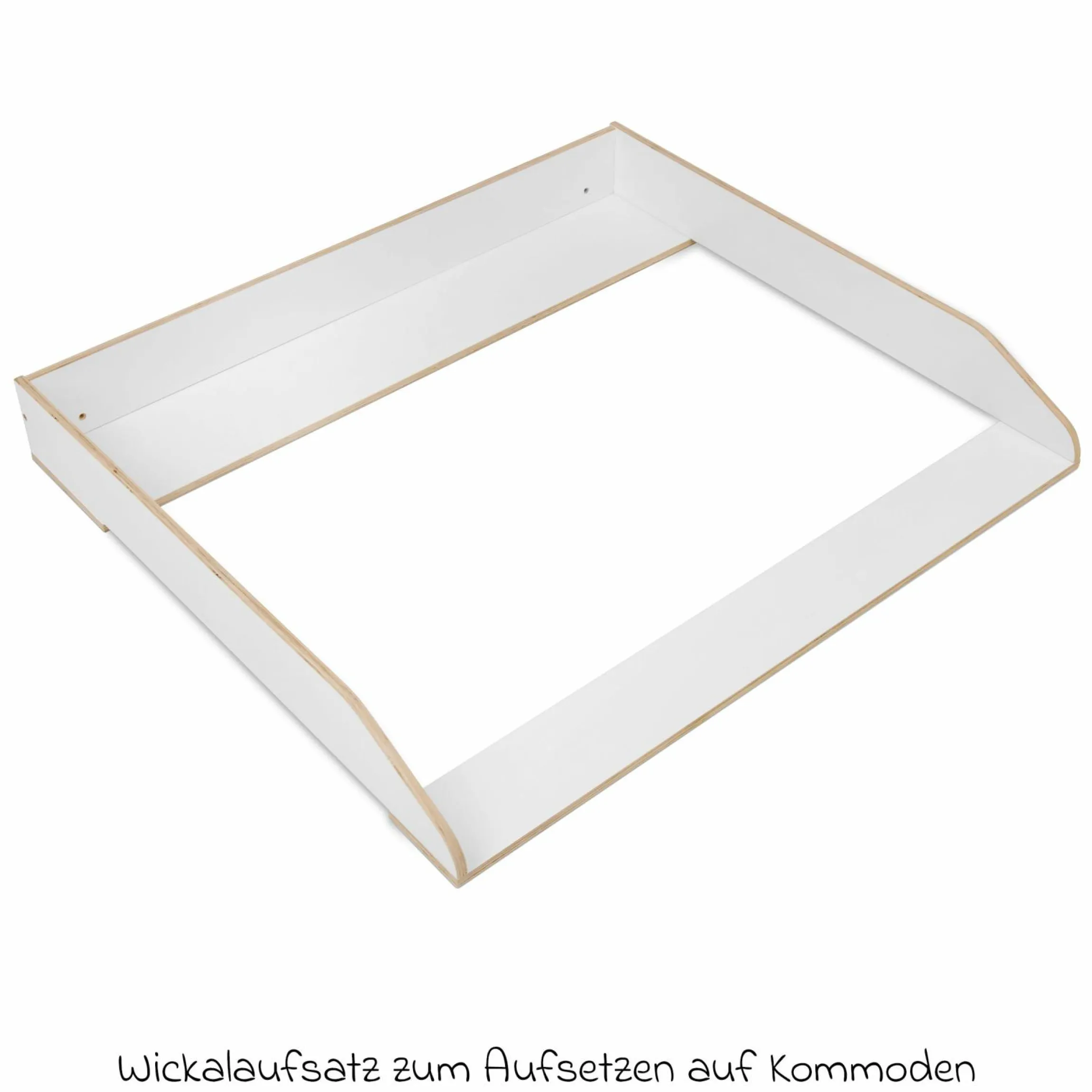 Wickelaufsatz für IKEA Hemnes Kommoden - Weiß
