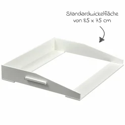 Wickelaufsatz für IKEA Kommode Hemnes - Weiß