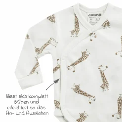 Wickelbody - Giraffe Allover - Offwhite - Gr. 68