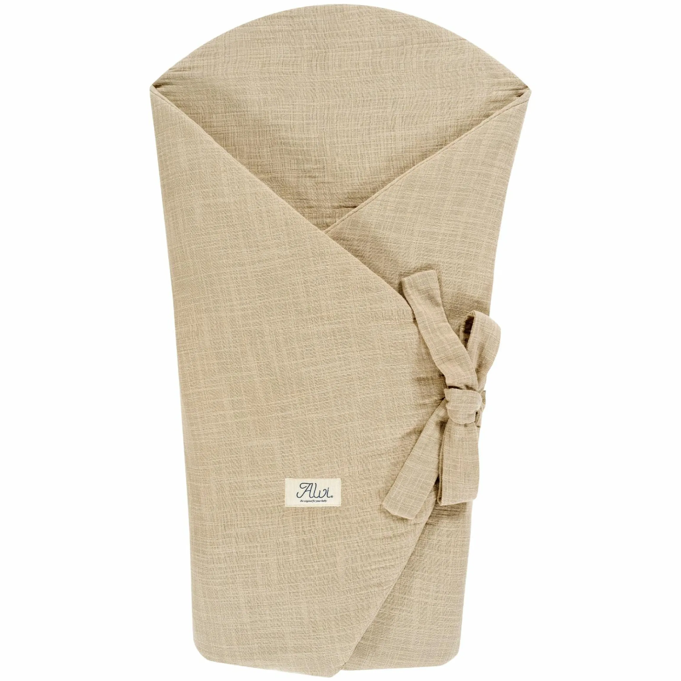 Wickeldecke / Einschlagdecke für Babyschale 110 x 110 cm - Slub Muslin