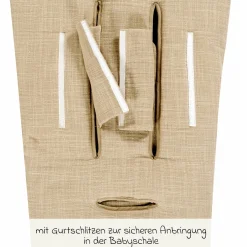 Wickeldecke / Einschlagdecke für Babyschale 110 x 110 cm - Slub Muslin