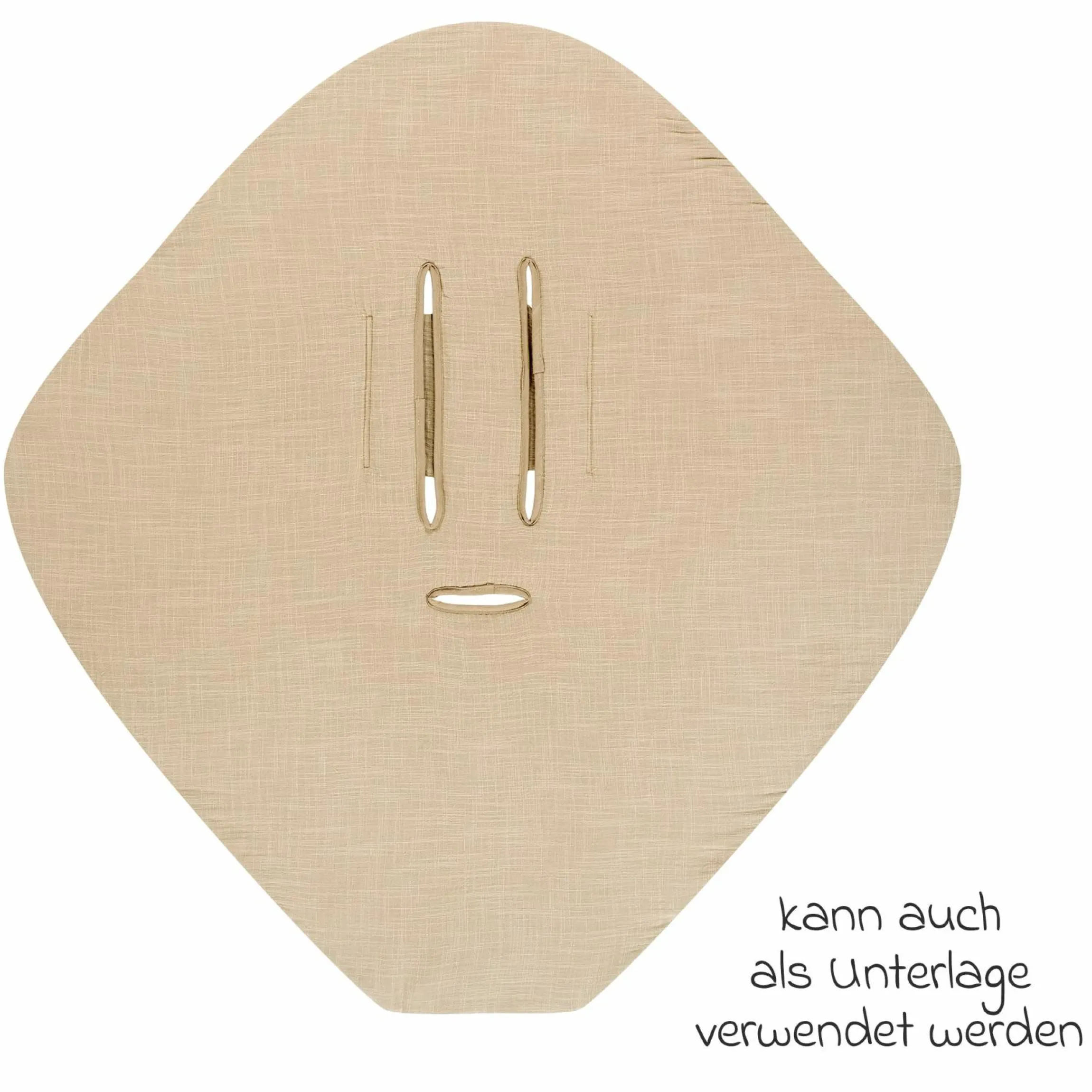 Wickeldecke / Einschlagdecke für Babyschale 110 x 110 cm - Slub Muslin