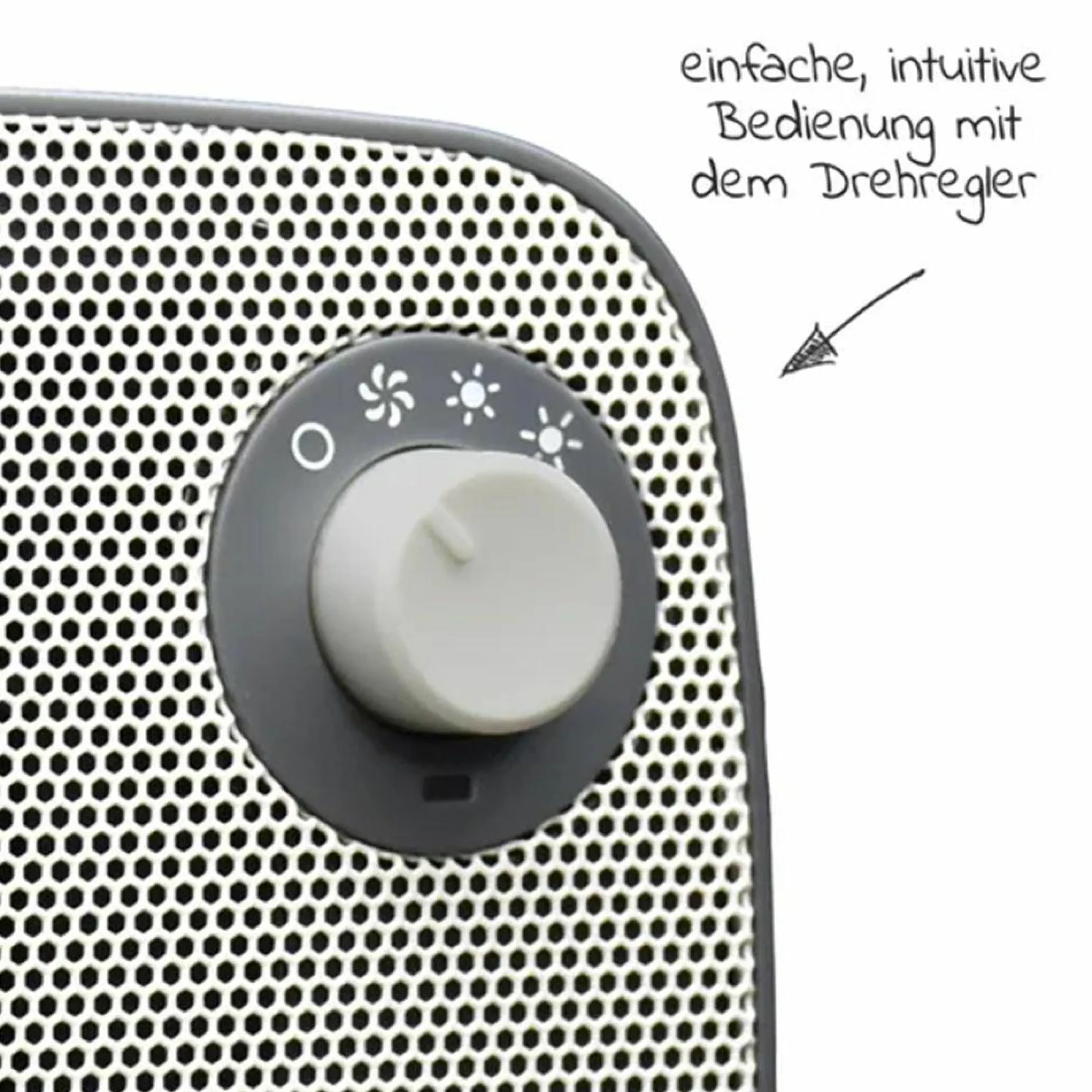 Wickelheizstrahler / Heizlüfter 3in1 FeelWell Air - mit Kühlfunktion - Grau Weiß