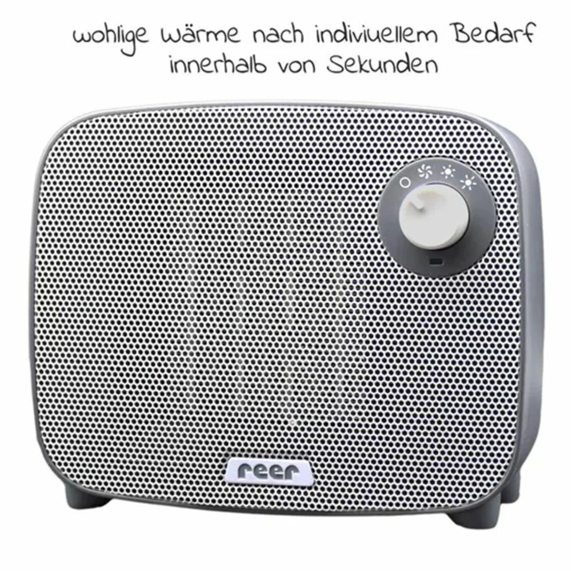 Wickelheizstrahler / Heizlüfter 3in1 FeelWell Air - mit Kühlfunktion - Grau Weiß