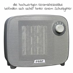 Wickelheizstrahler / Heizlüfter 3in1 FeelWell Air - mit Kühlfunktion - Grau Weiß