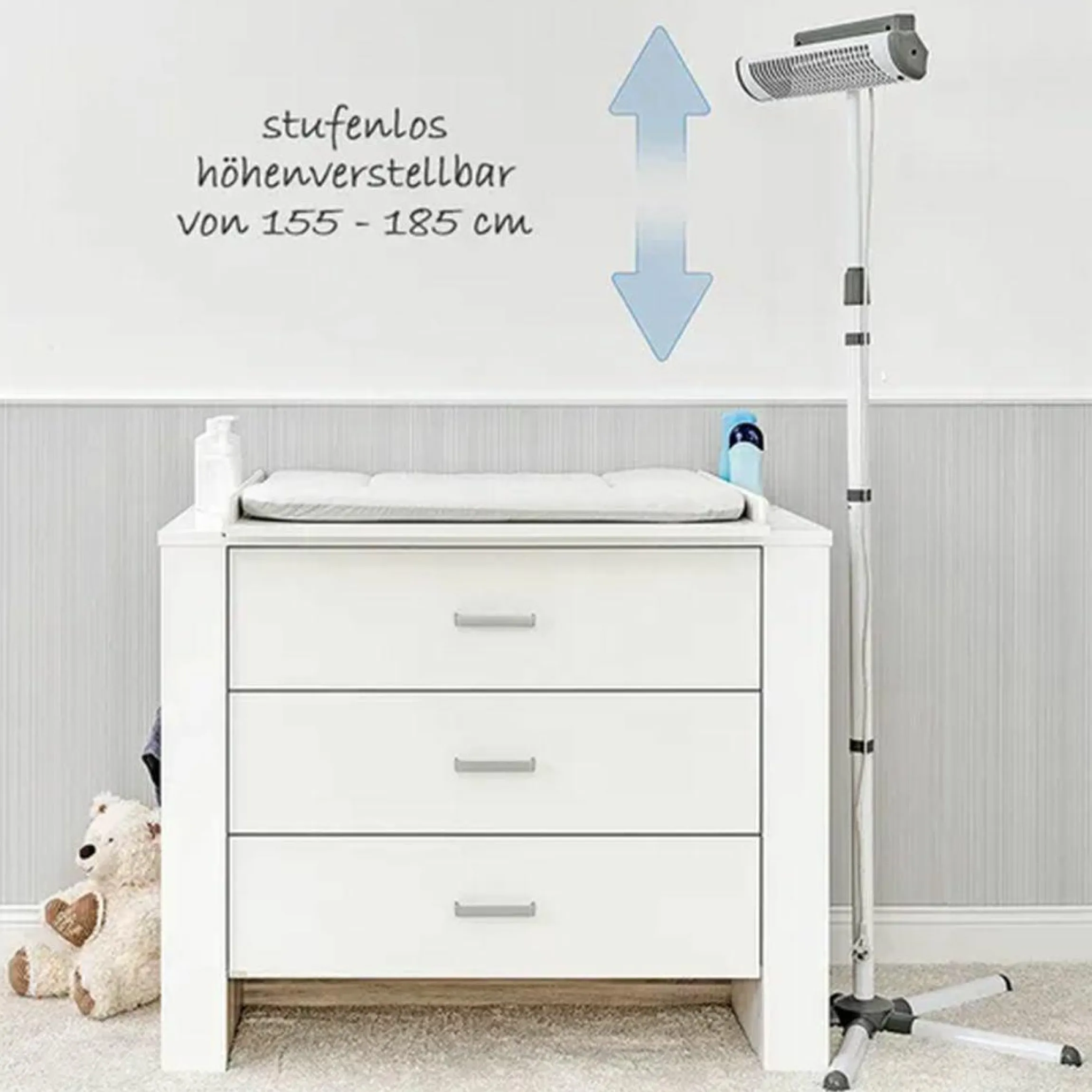 Wickelheizstrahler Easy Heat Flex mit Standfuß