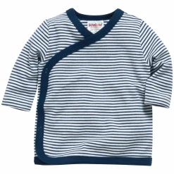 Wickelhemd Langarm - Ringel Marine - Gr. 56