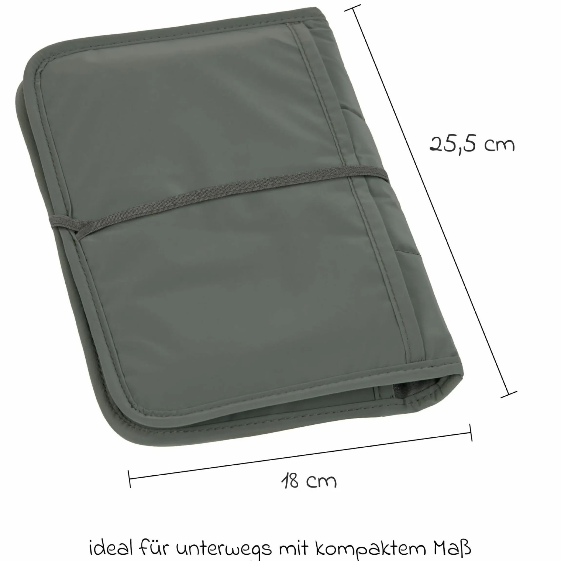 Wickel-Kit für Unterwegs Changing Pouch - Olive