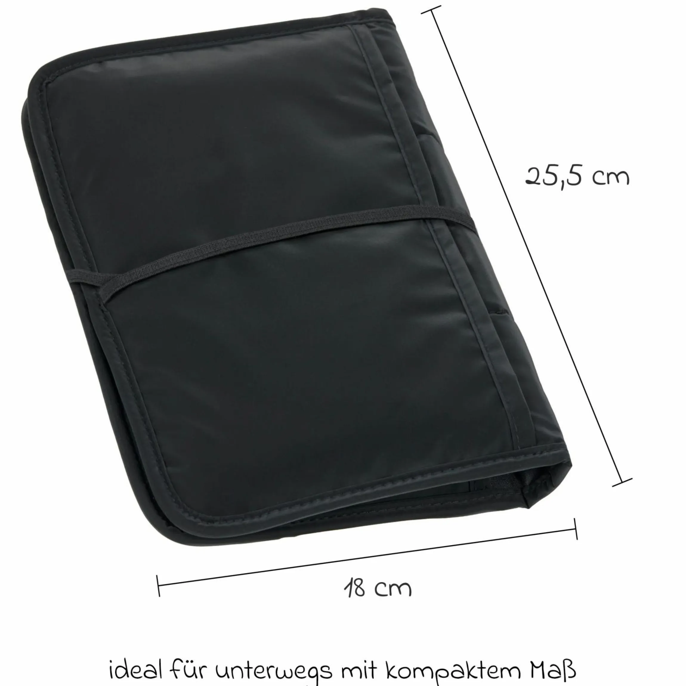 Wickel-Kit für Unterwegs Changing Pouch - Black