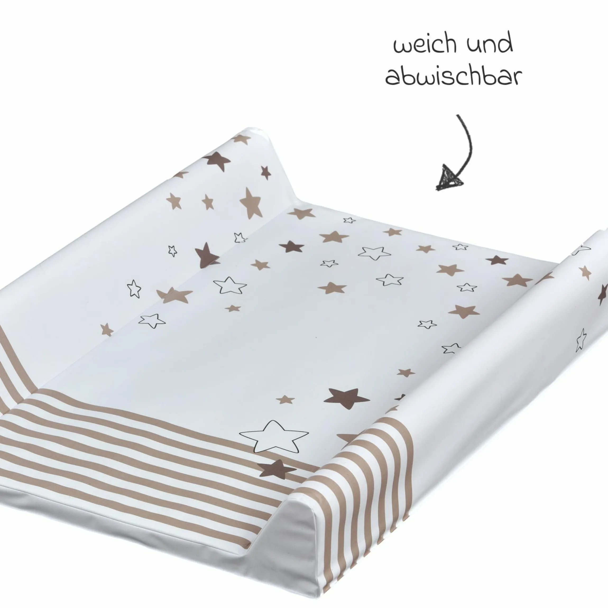 Wickelmulde Folie 2-Keil 50 x 70 cm - Lieblingsmensch - Weiß