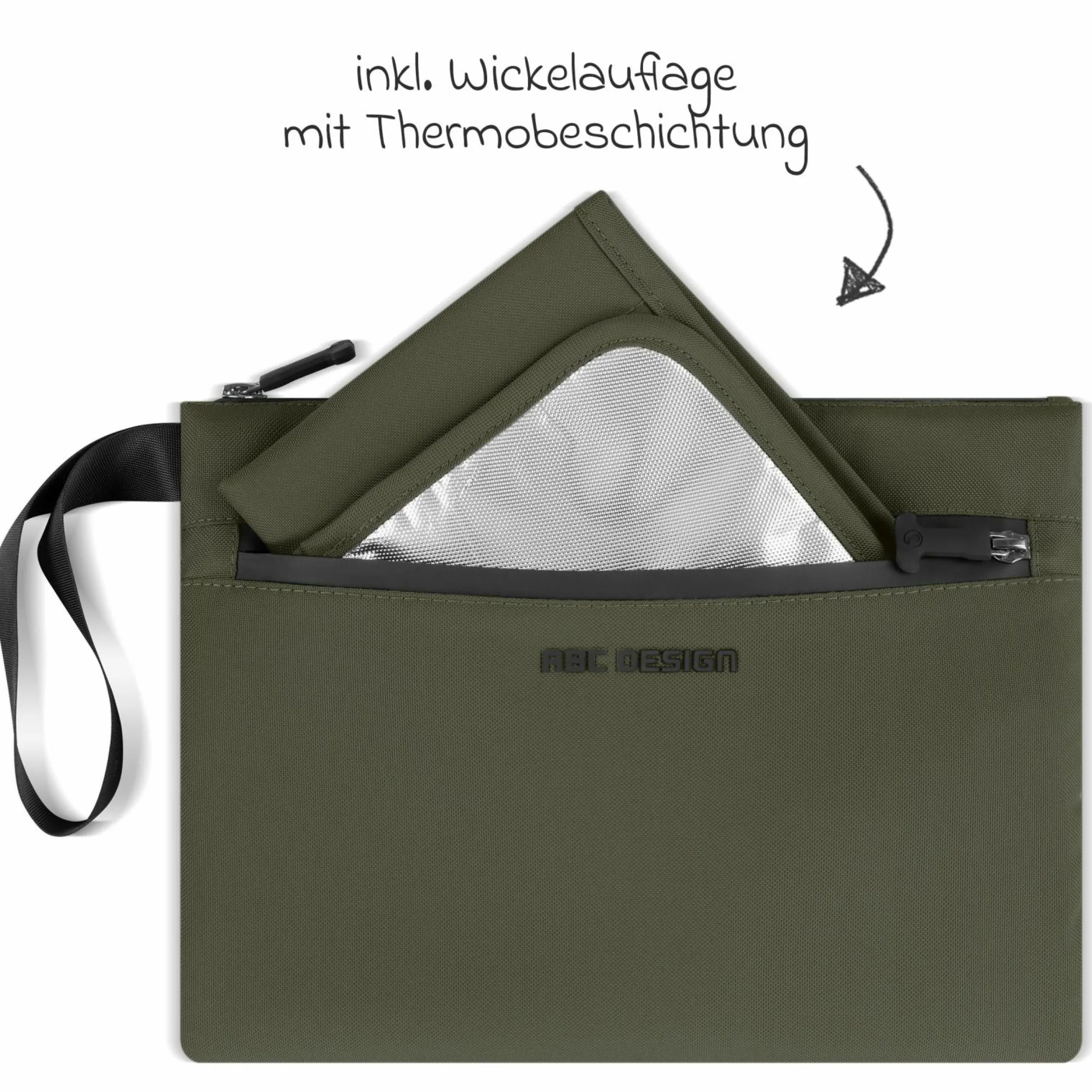 Wickelorganizer Classic inkl. Wickelunterlage - Pure - Avocado - Kollektion 2025