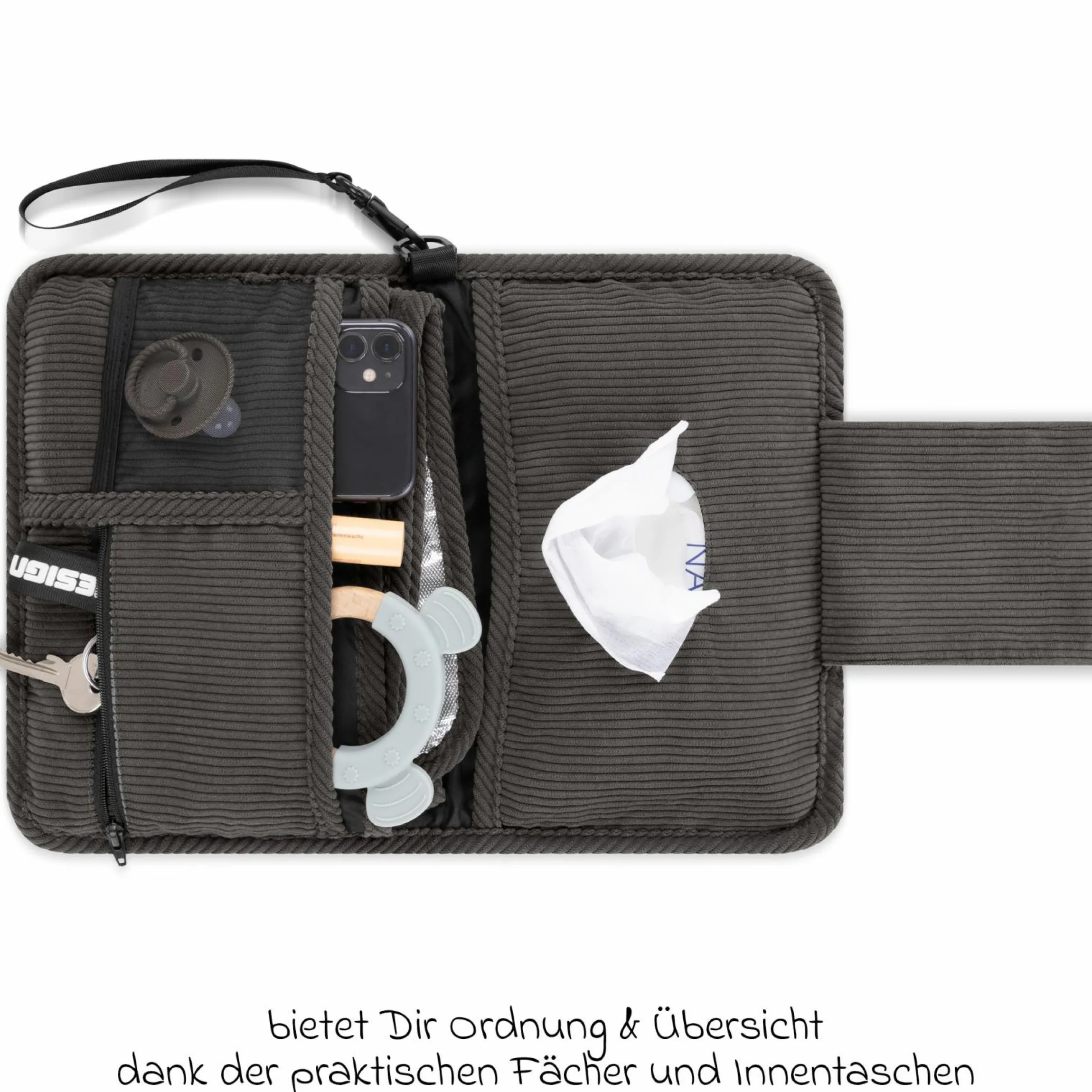 Wickelorganizer Multi inkl. Wickelunterlage - Almond - Kollektion 2025