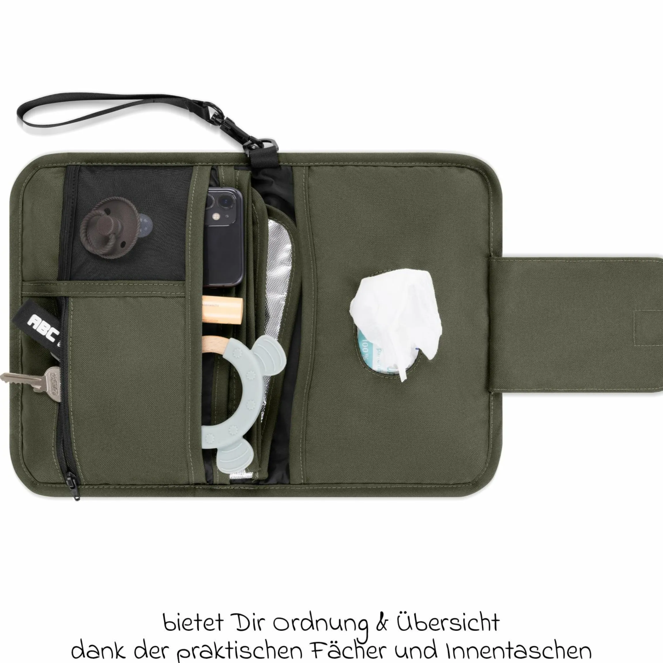 Wickelorganizer Multi inkl. Wickelunterlage - Pure - Avocado - Kollektion 2025