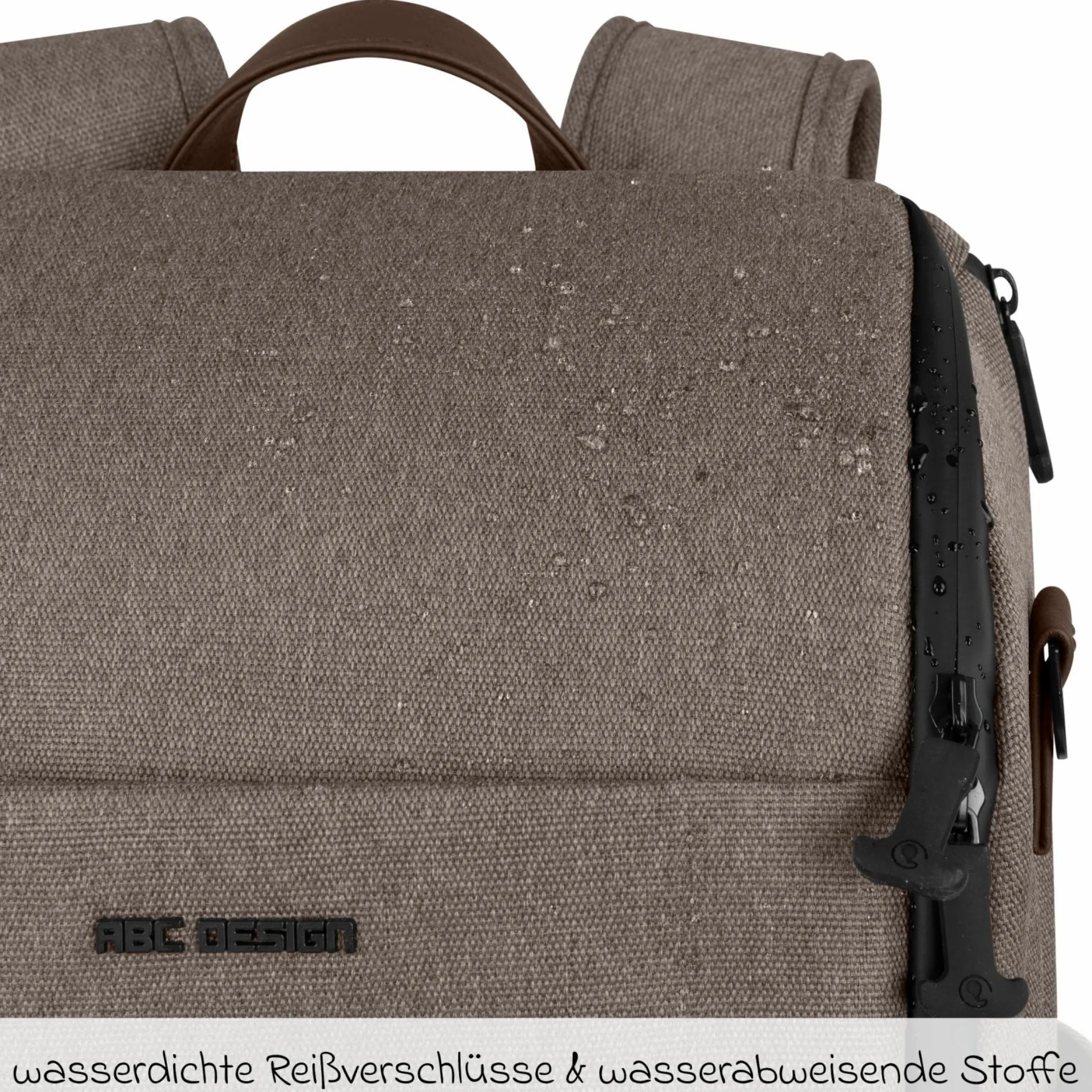 Wickelrucksack Active mit großem Frontfach inkl. Wickelunterlage & Zubehör - Pure - Nature - Kollektion 2025