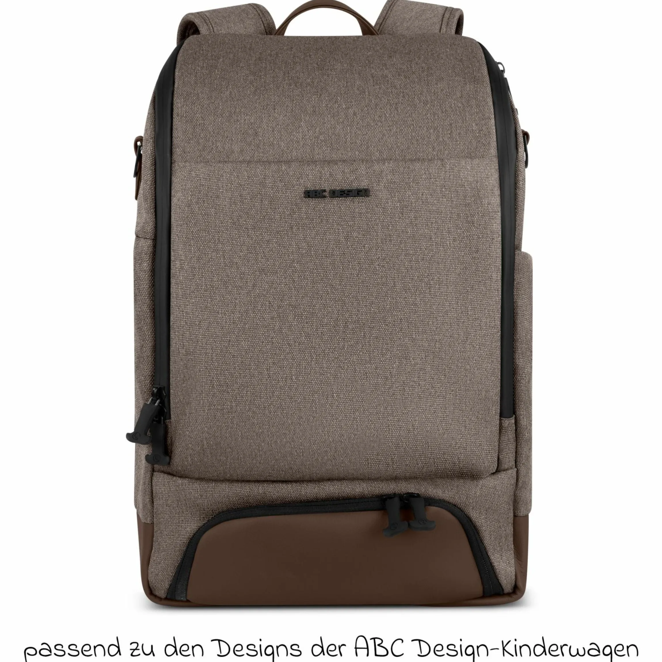 Wickelrucksack Active mit großem Frontfach inkl. Wickelunterlage & Zubehör - Pure - Nature - Kollektion 2025