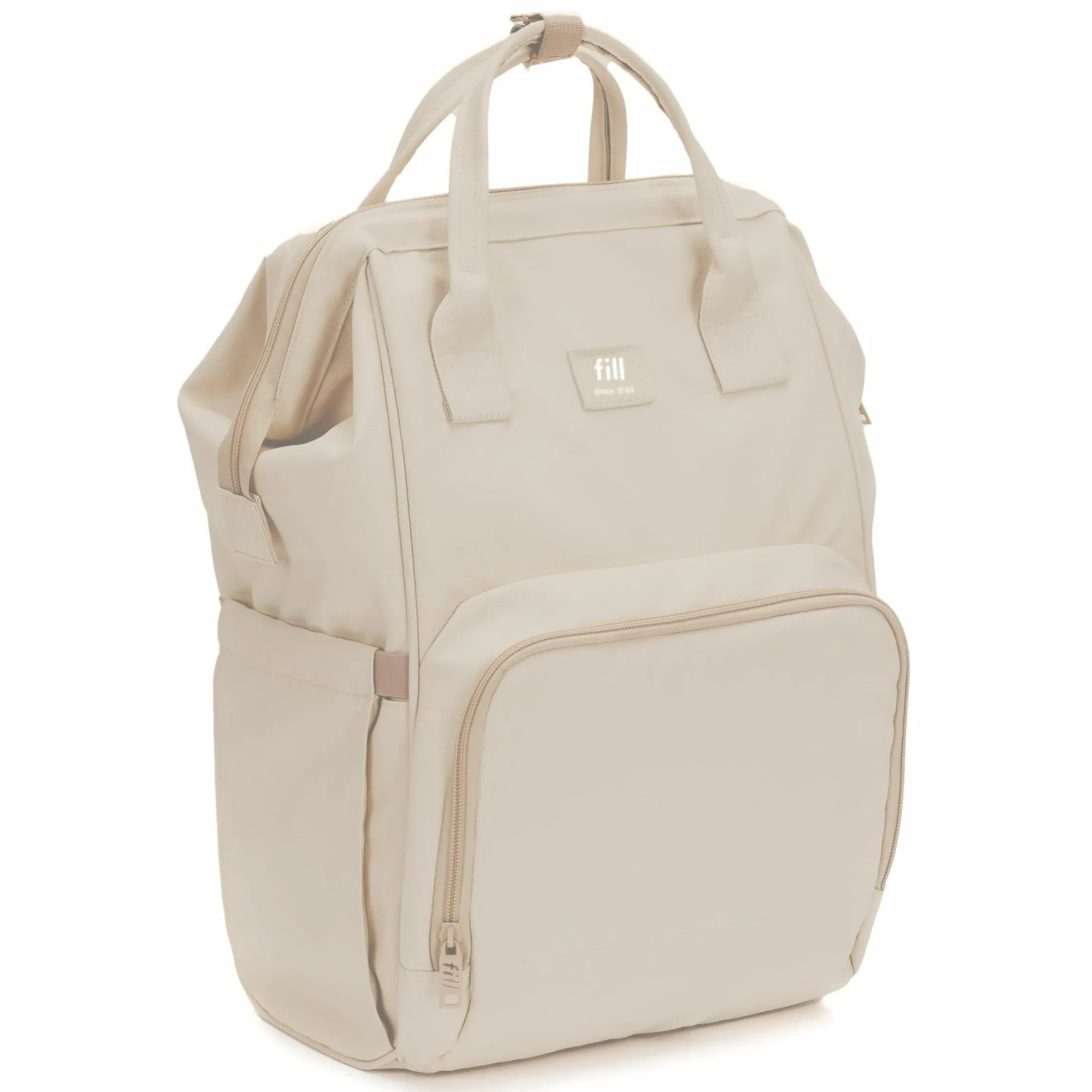 Wickelrucksack Barcelona im modernen Design mit variablem Stauraum - Sand Beige