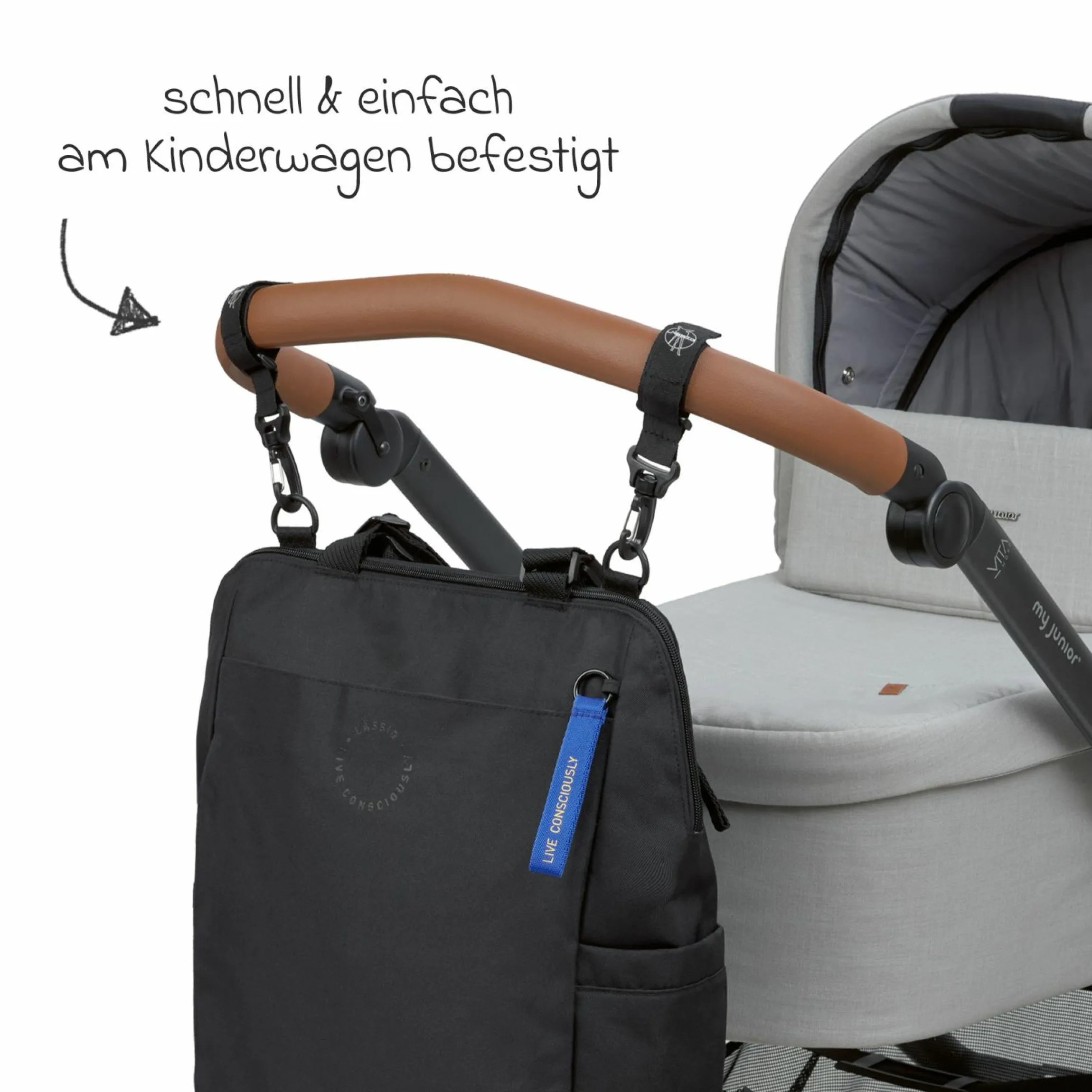 Wickelrucksack Conversion Backpack - Black