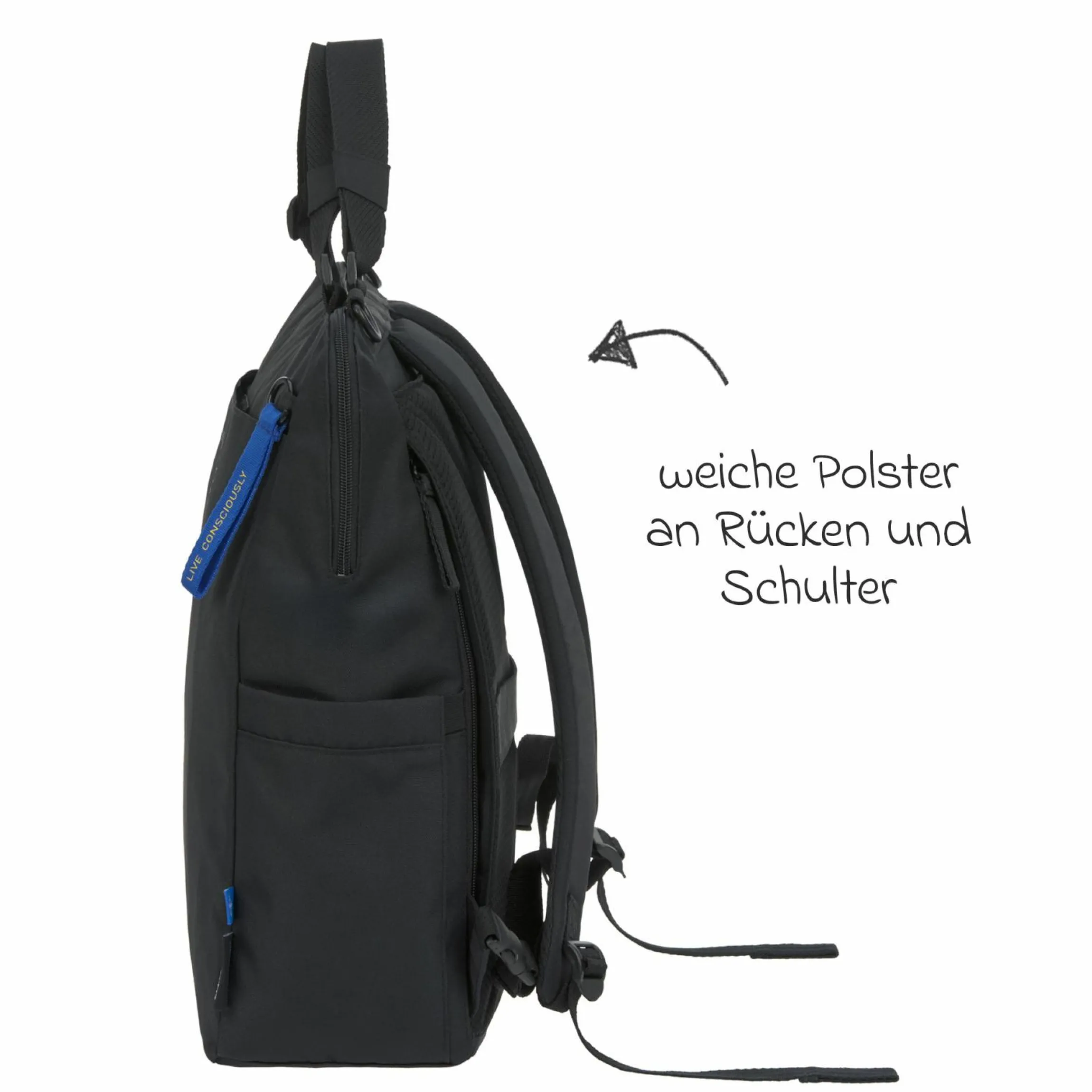 Wickelrucksack Conversion Backpack - Black