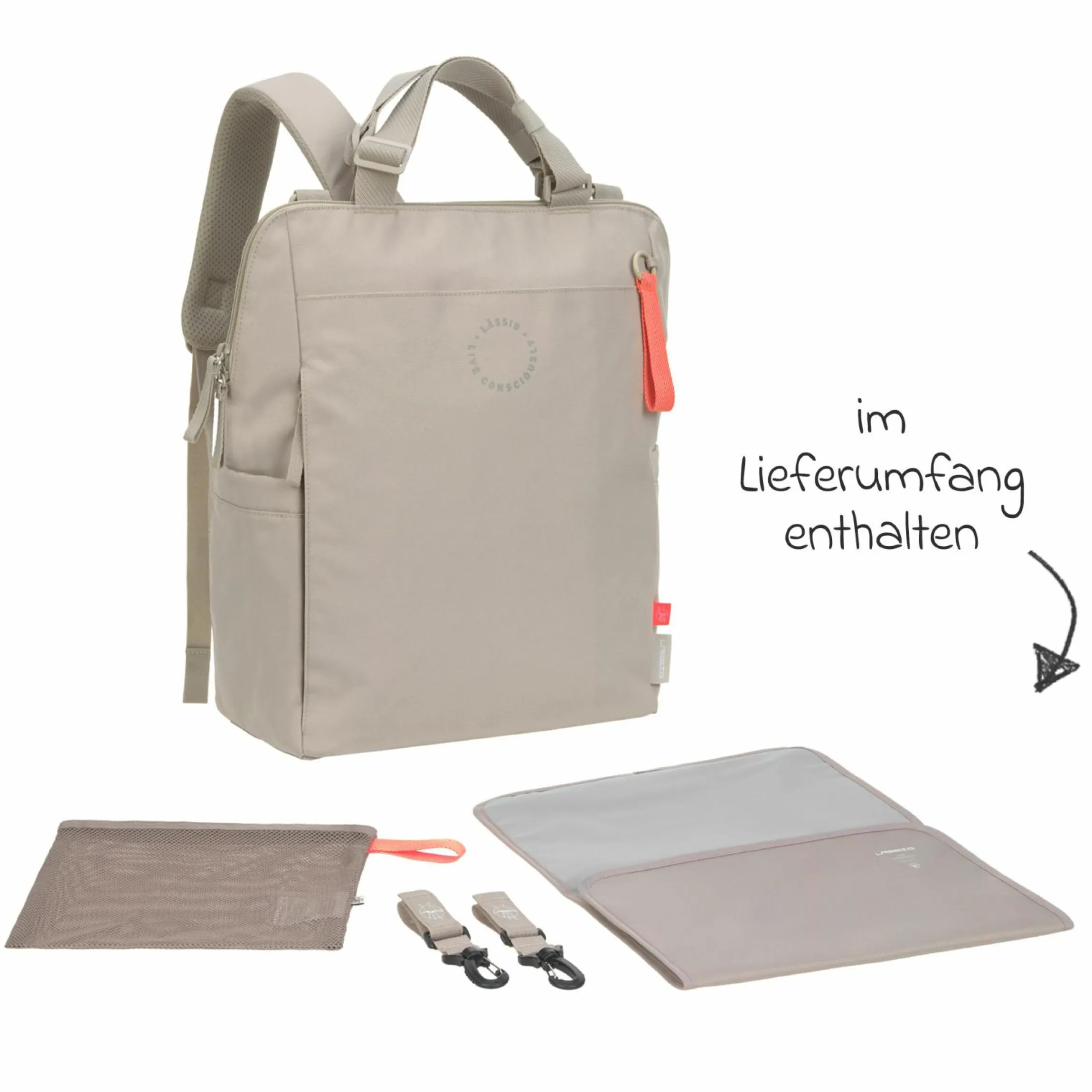 Wickelrucksack Conversion Backpack - Beige