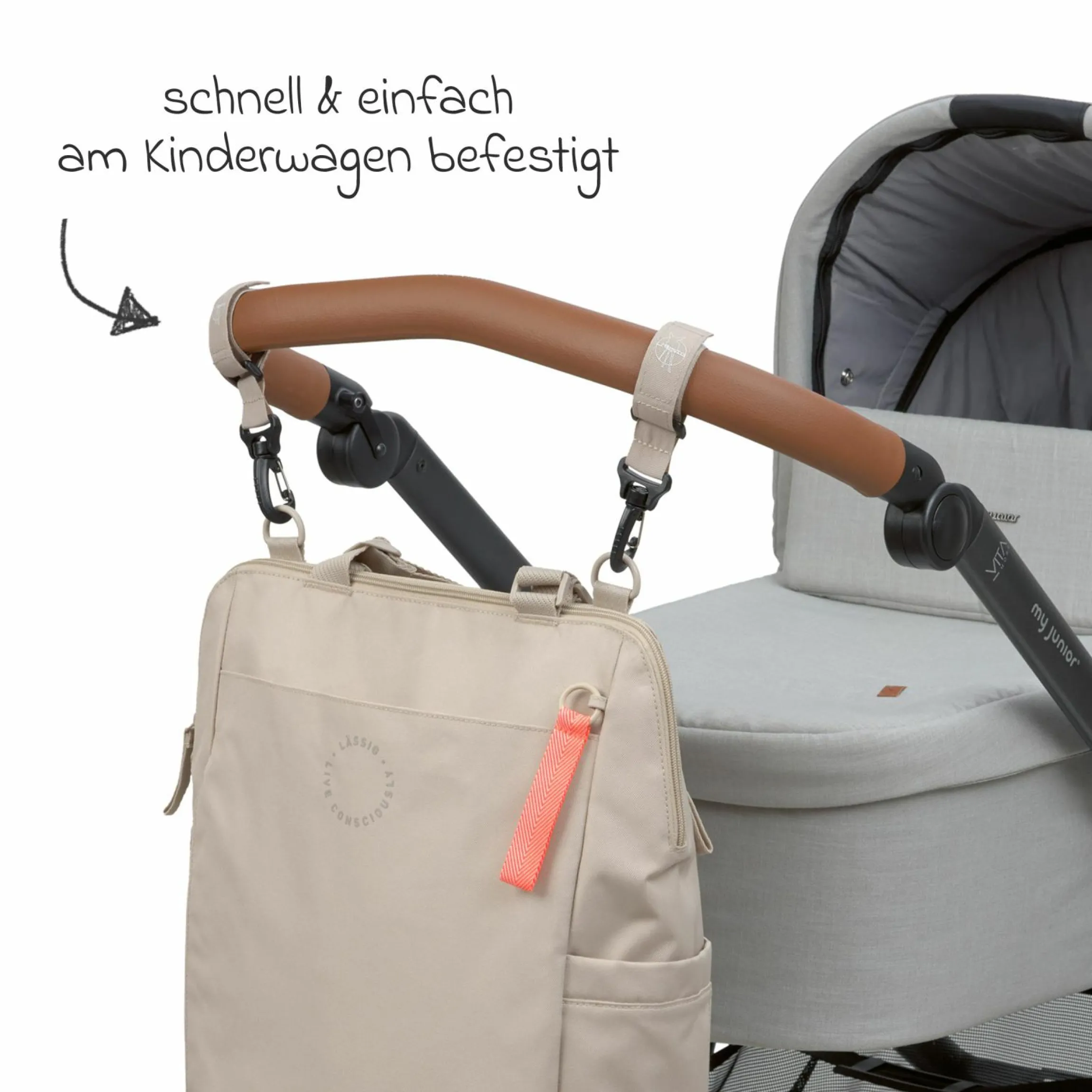 Wickelrucksack Conversion Backpack - Beige