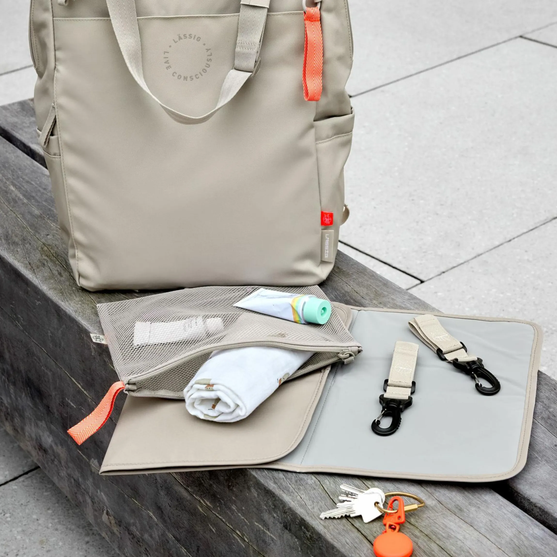 Wickelrucksack Conversion Backpack - Beige