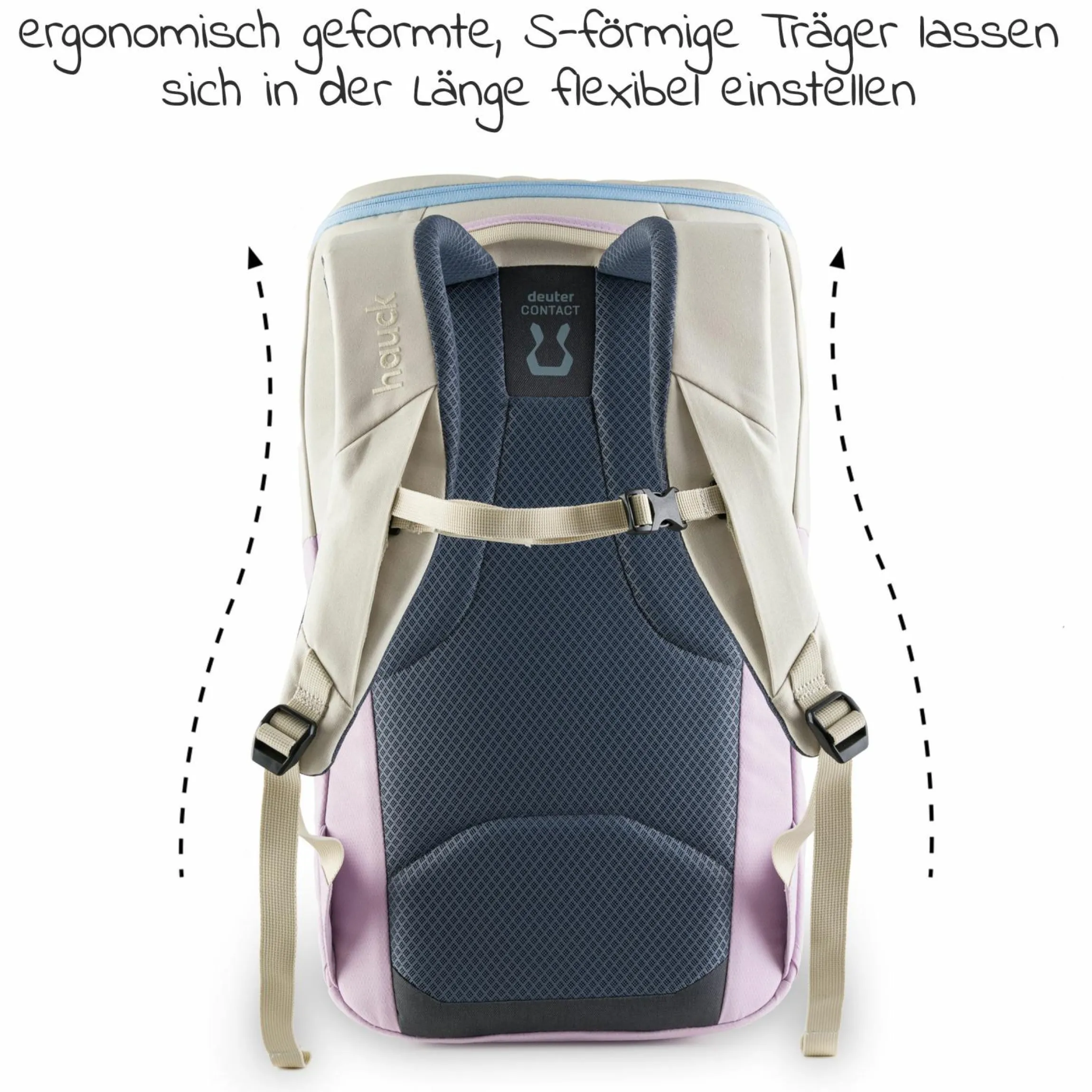 Wickelrucksack Deuter Pack N Walk - Beige / Lavender