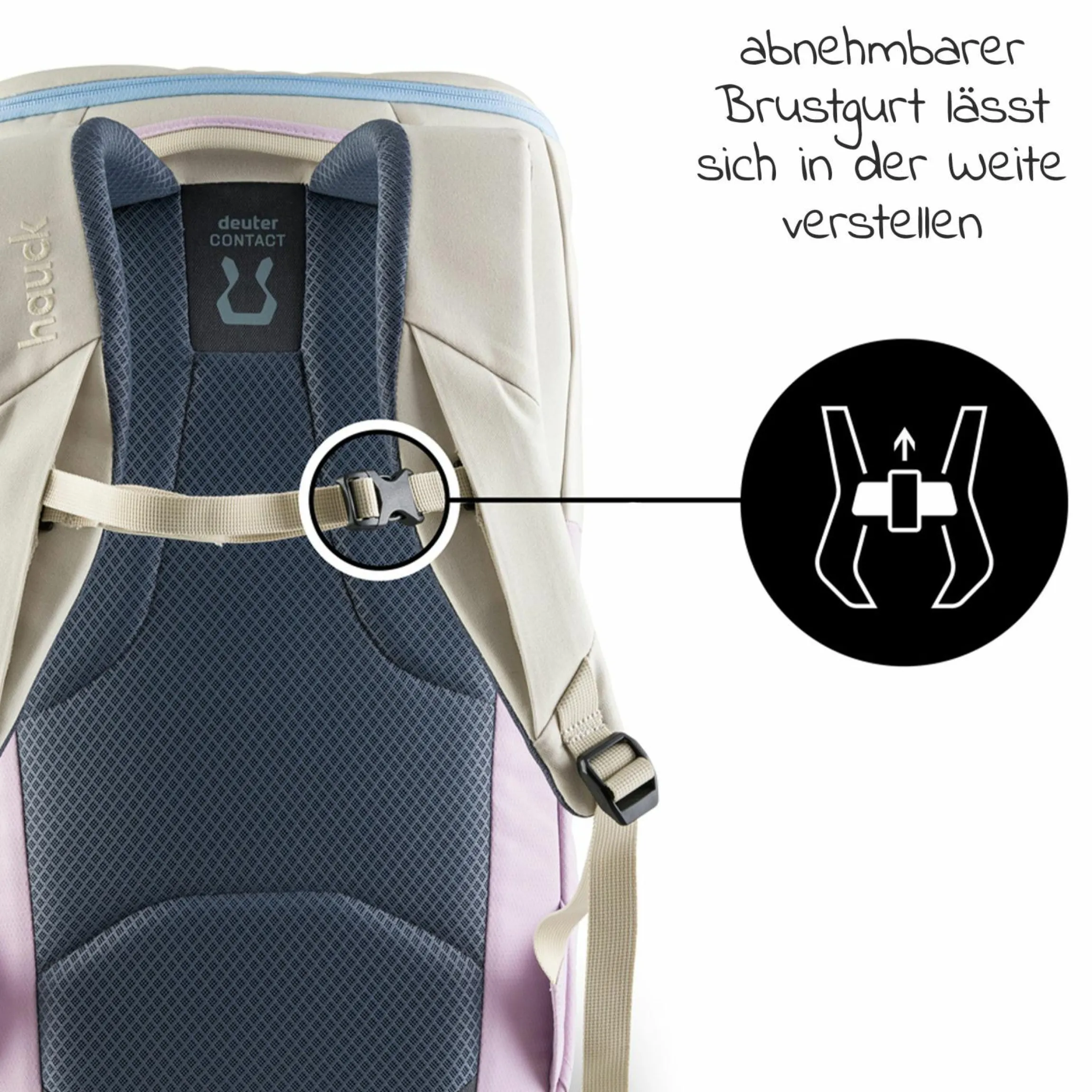 Wickelrucksack Deuter Pack N Walk - Beige / Lavender