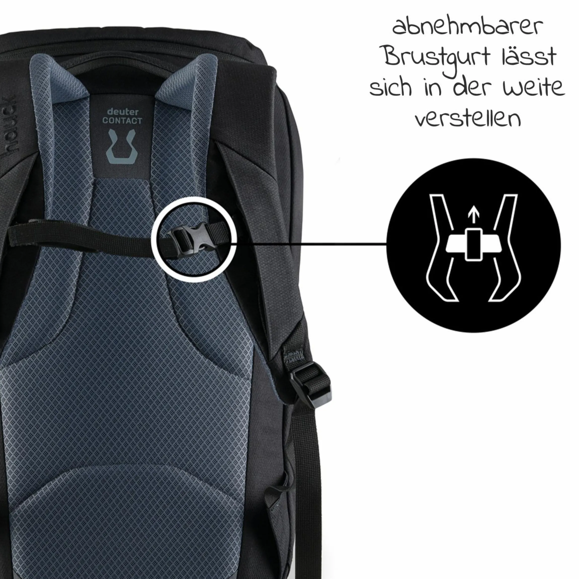 Wickelrucksack Deuter Pack N Walk - Black