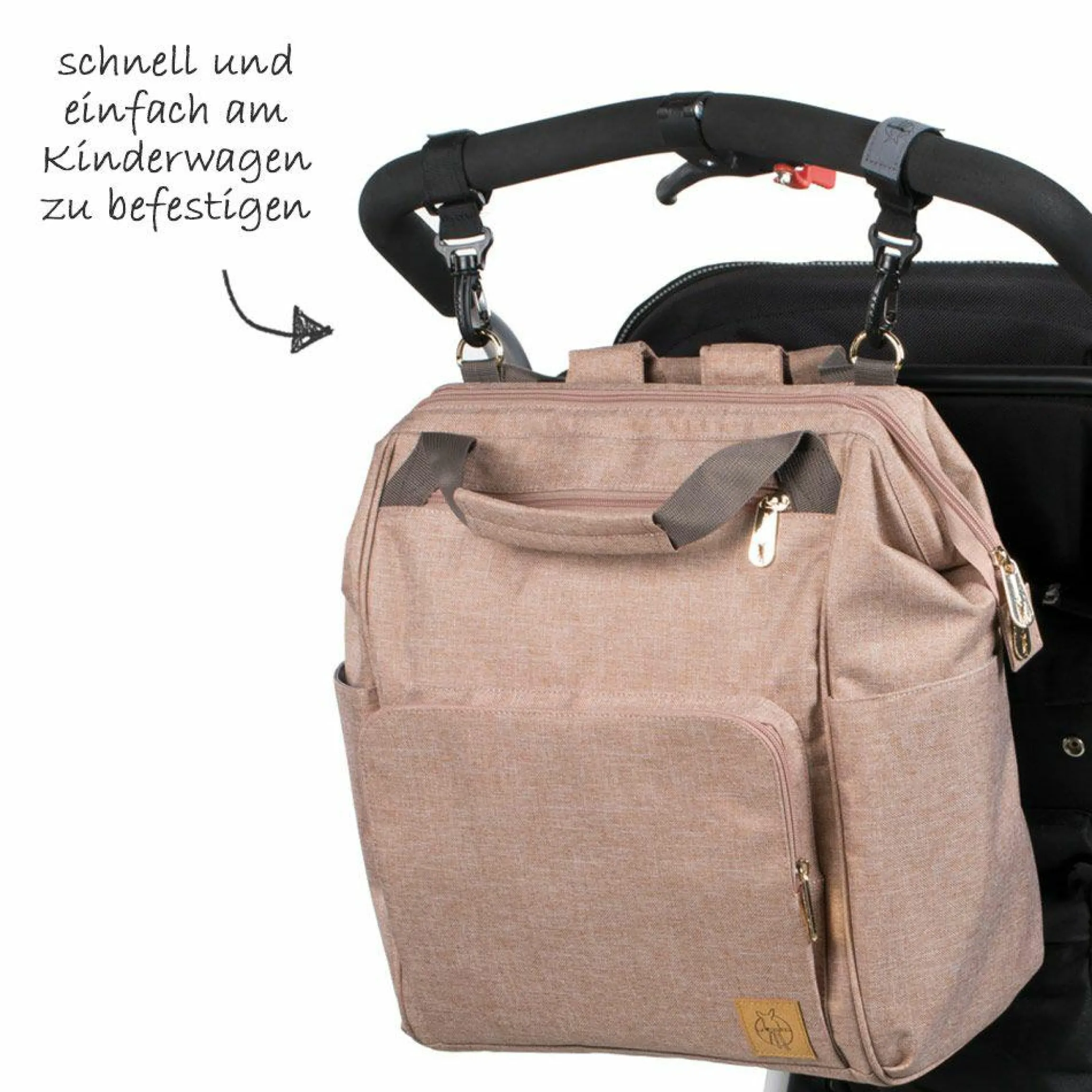 Wickelrucksack Glam Goldie Backpack - Rose