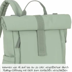 Wickelrucksack Green Label Rolltop Up Backpack - Silver Green