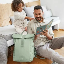 Wickelrucksack Green Label Rolltop Up Backpack - Silver Green