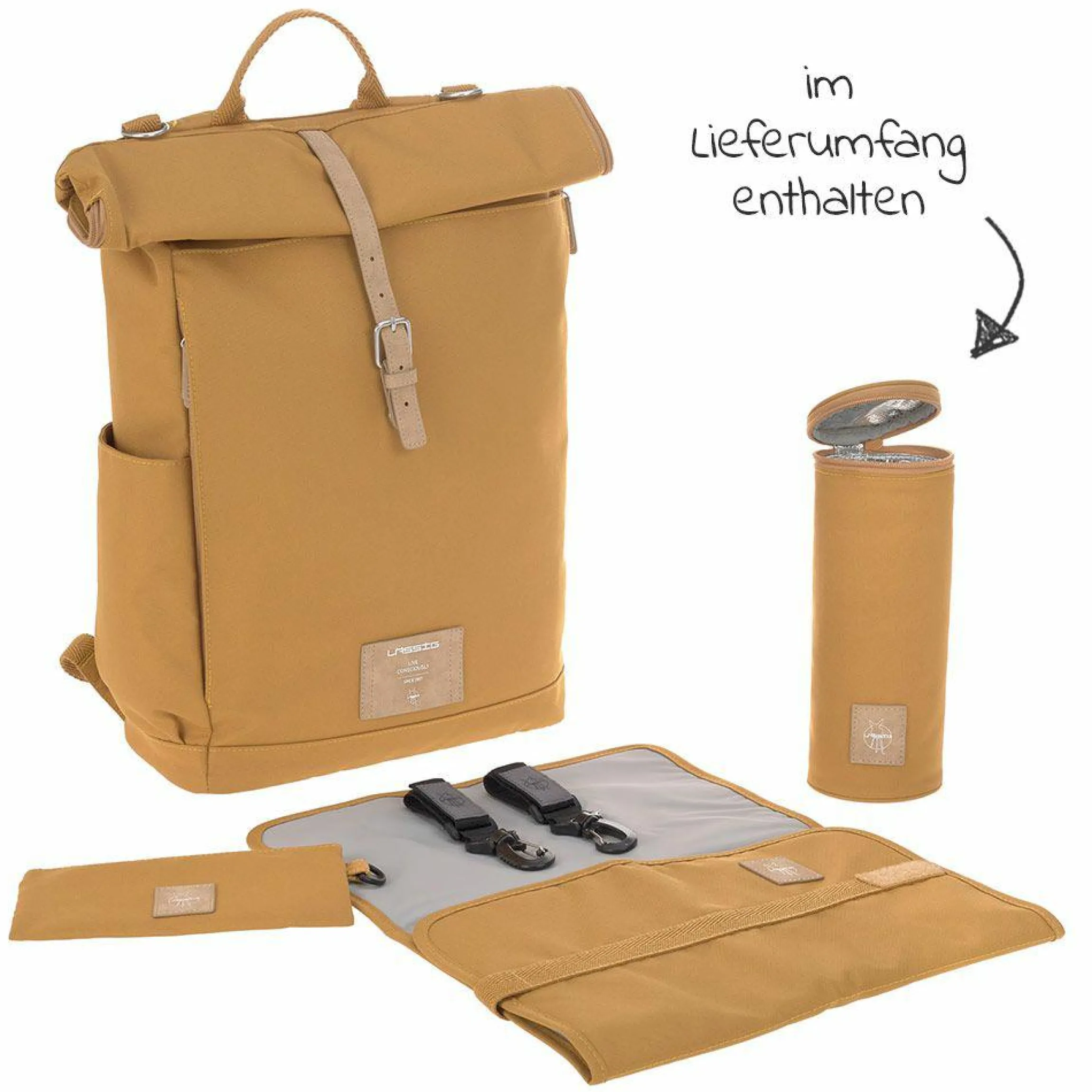 Wickelrucksack Green Label Rolltop Backpack - Curry