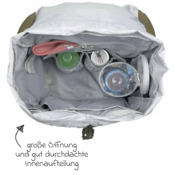 Wickelrucksack Green Label Outdoor Backpack + GRATIS Still-Schal - Olive