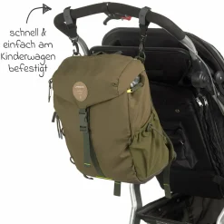 Wickelrucksack Green Label Outdoor Backpack + GRATIS Still-Schal - Olive