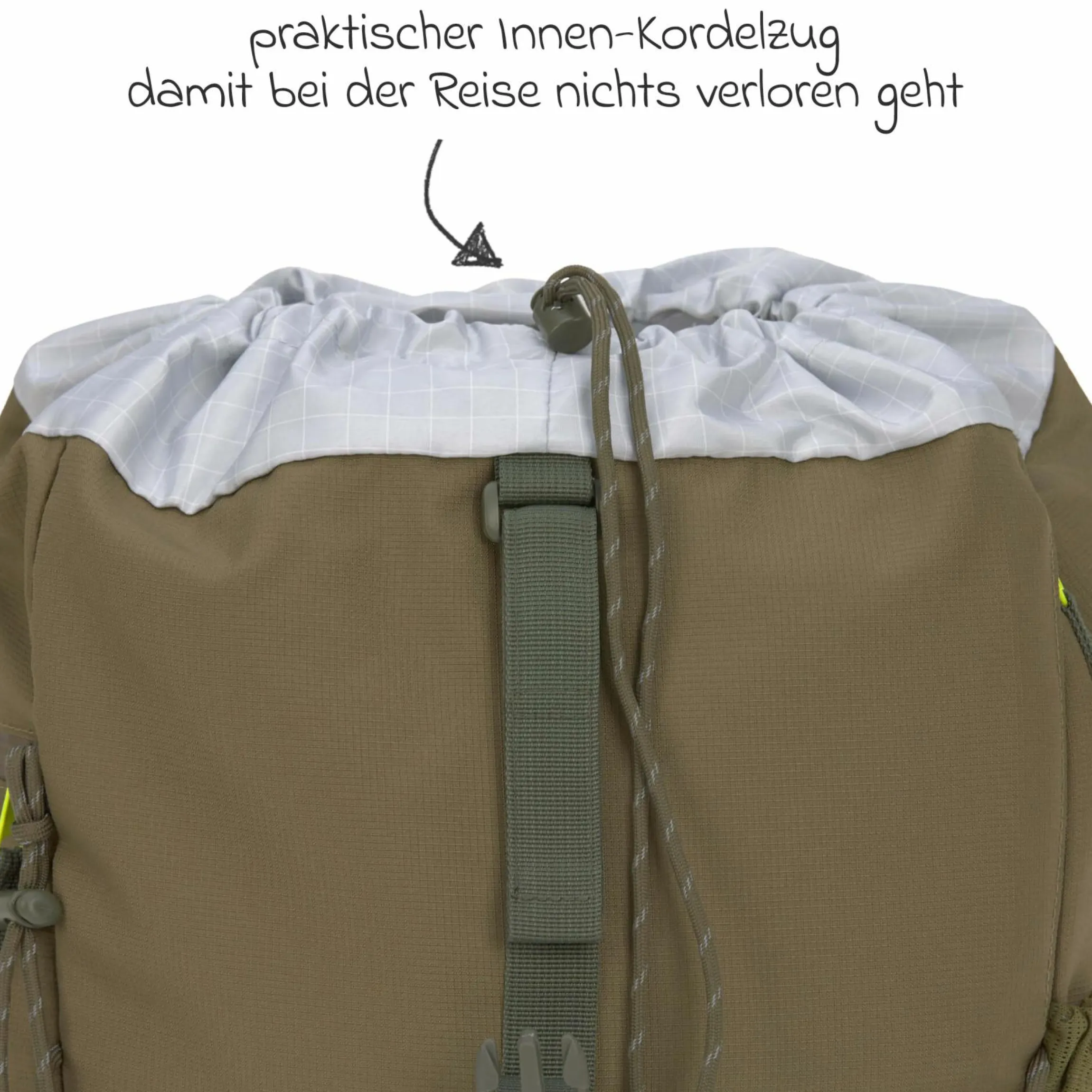 Wickelrucksack Green Label Outdoor Backpack + GRATIS Still-Schal - Olive