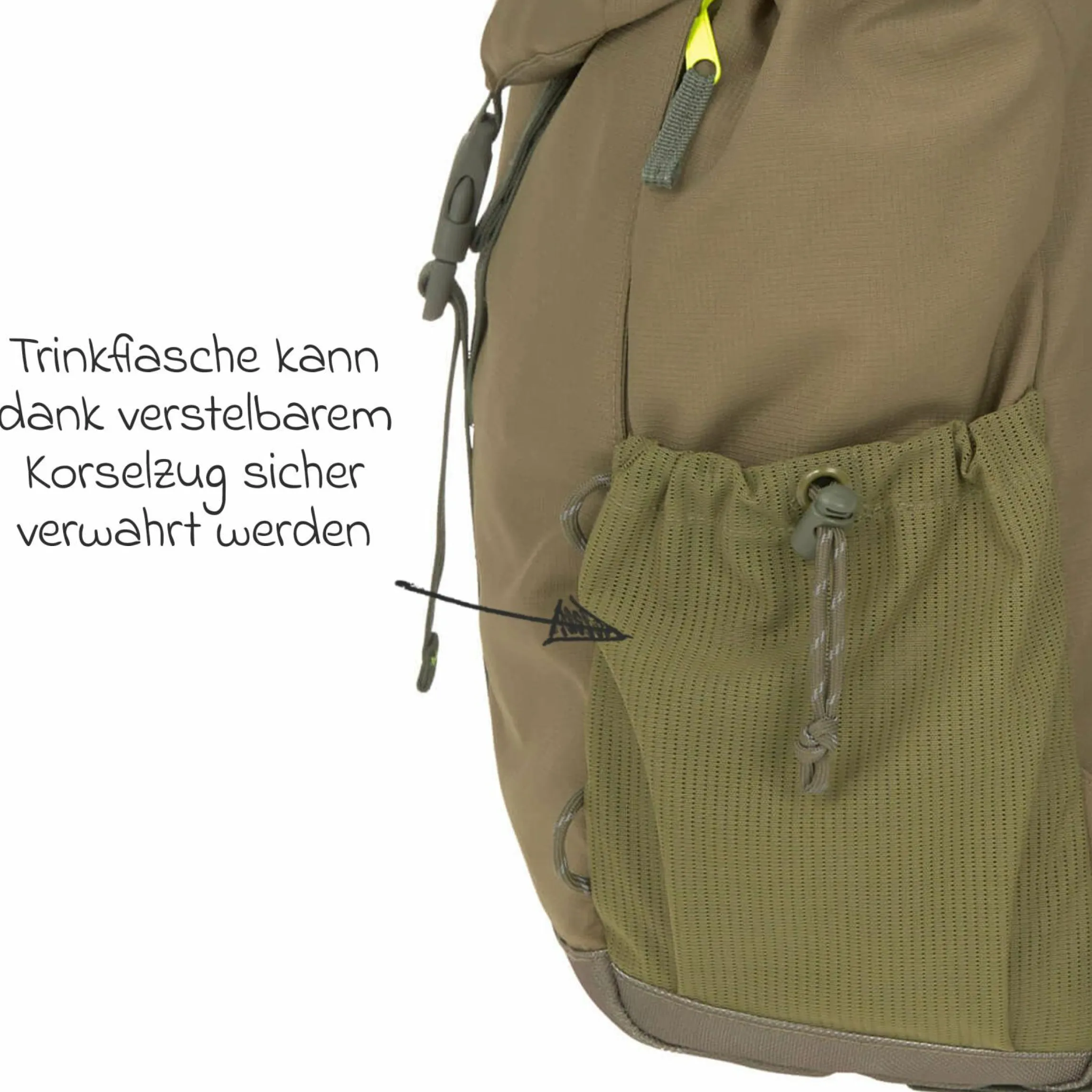 Wickelrucksack Green Label Outdoor Backpack + GRATIS Still-Schal - Olive