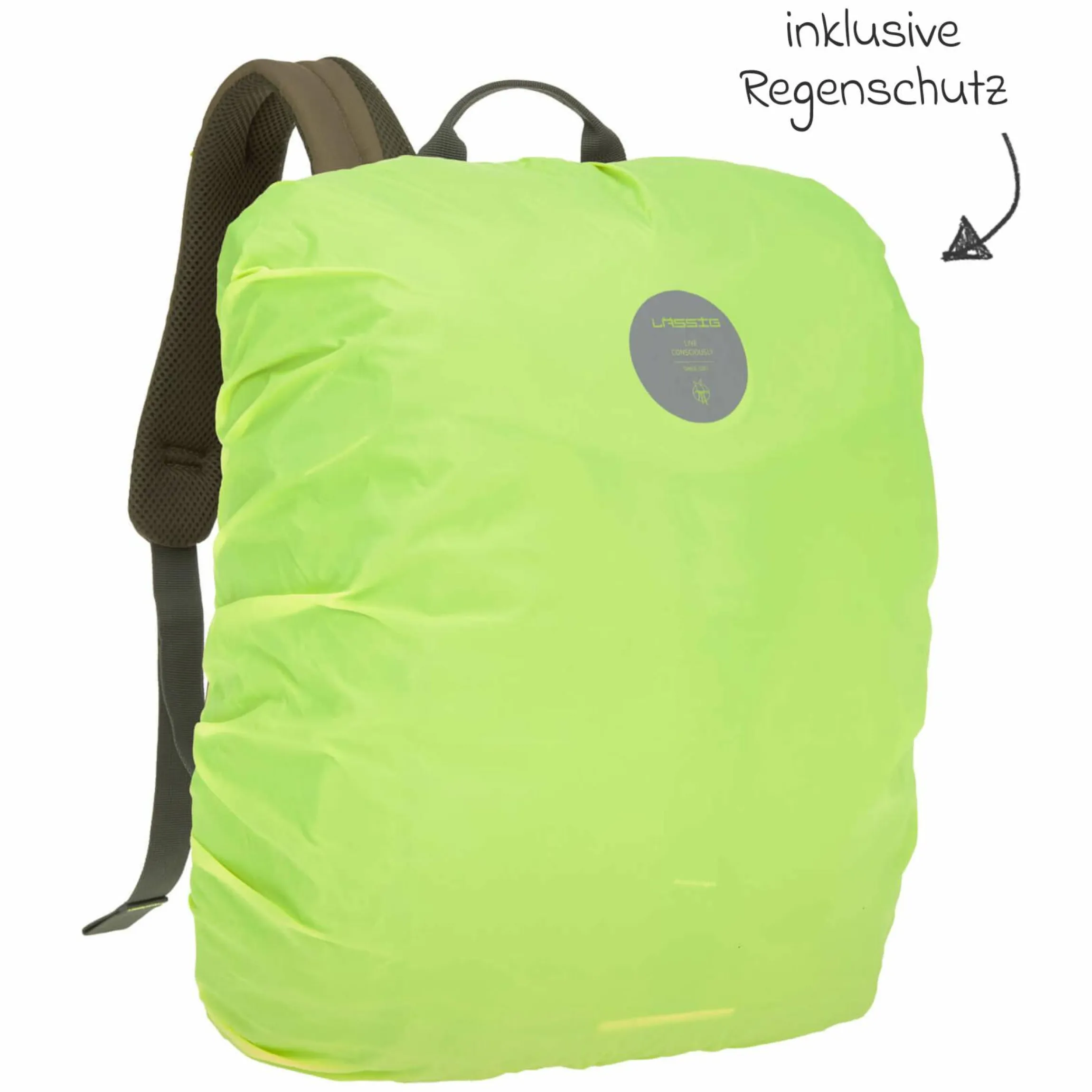 Wickelrucksack Green Label Outdoor Backpack + GRATIS Still-Schal - Olive