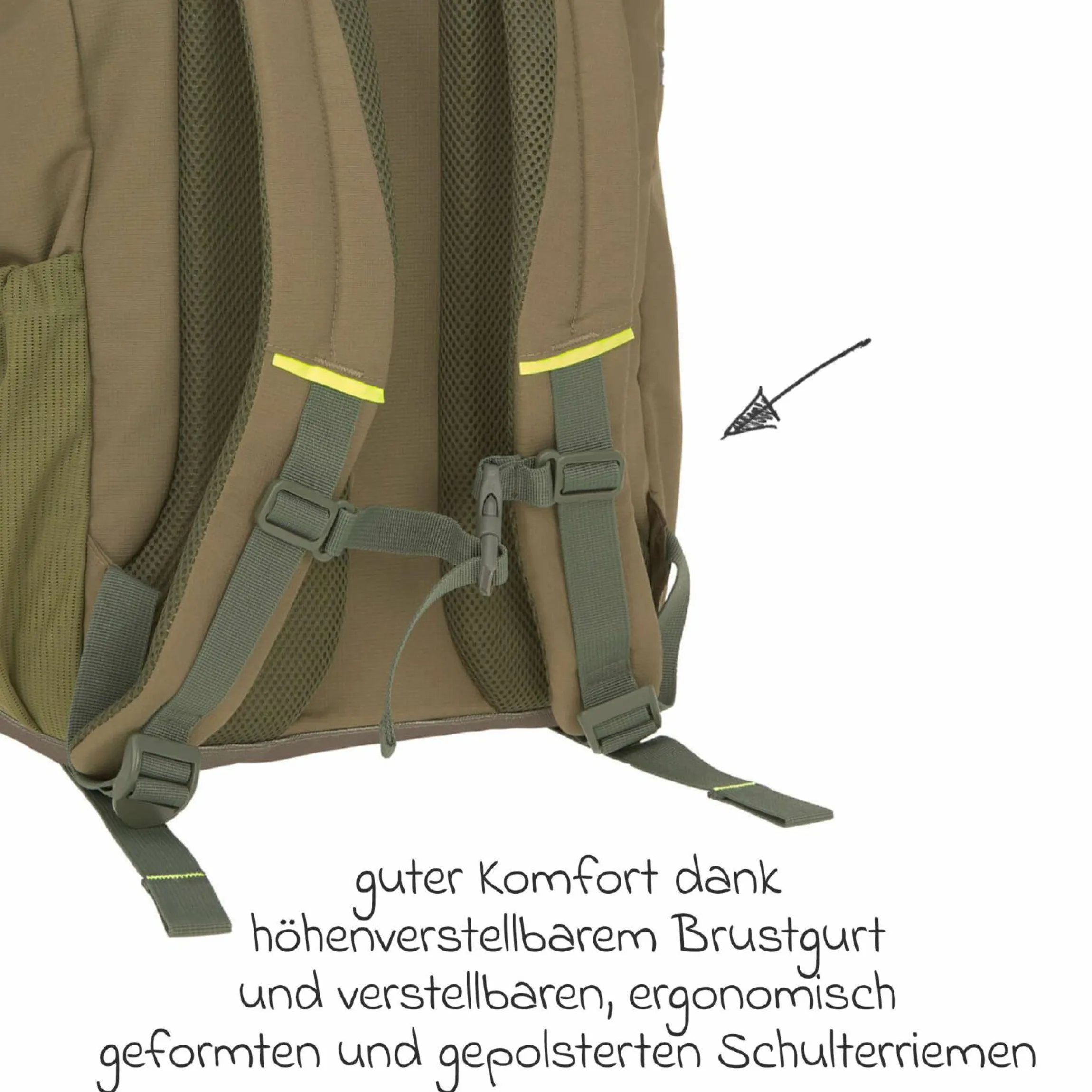 Wickelrucksack Green Label Outdoor Backpack + GRATIS Still-Schal - Olive